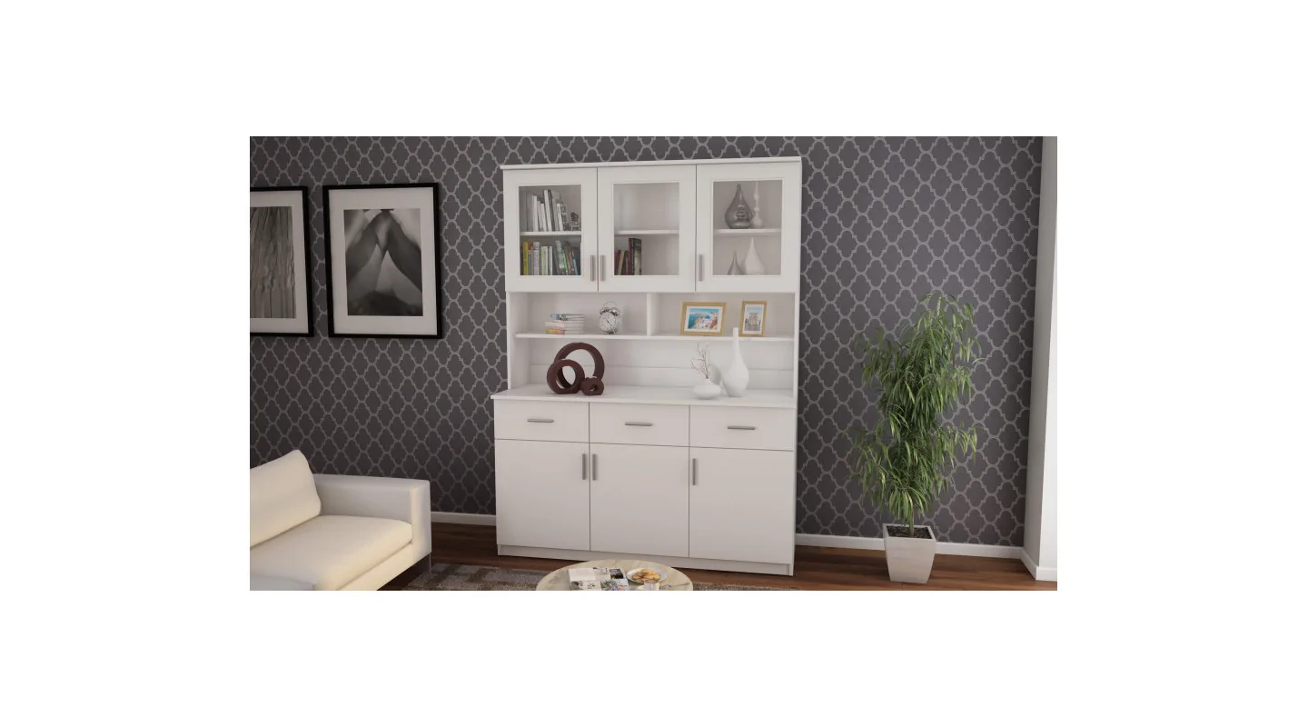 Kredens 150 cm biel – Caldvero | eMeblast Kredens 150 cm biel – Caldvero | eMeblast