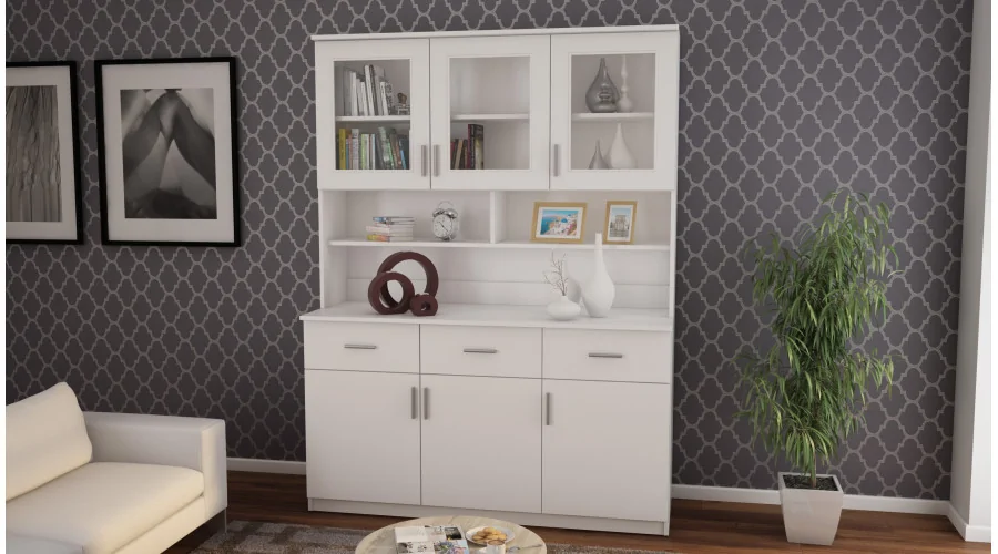 Kredens 150 cm biel – Caldvero | eMeblast Kredens 150 cm biel – Caldvero | eMeblast