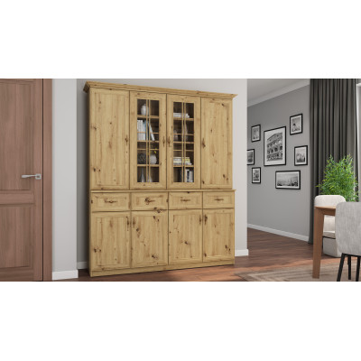 Kredens 170 cm witryna dąb artisan – Vandero | eMeblast