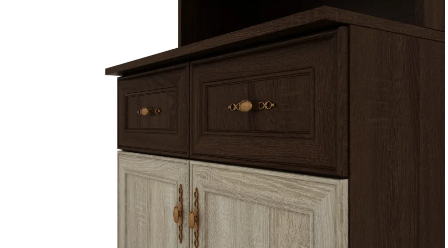 Kredens 80 cm sonoma ciemna sonoma jasna – Selvaro | eMeblast