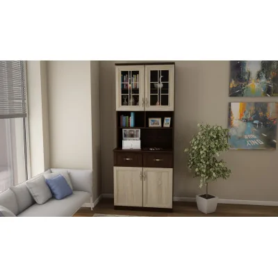Kredens 80 cm sonoma ciemna sonoma jasna – Selvaro | eMeblast