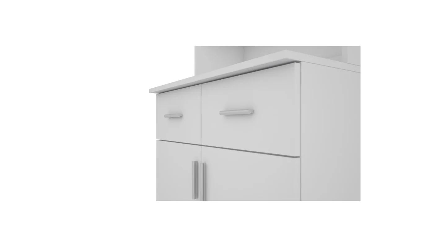 Kredens 80 cm biel – Selvaro | eMeblast