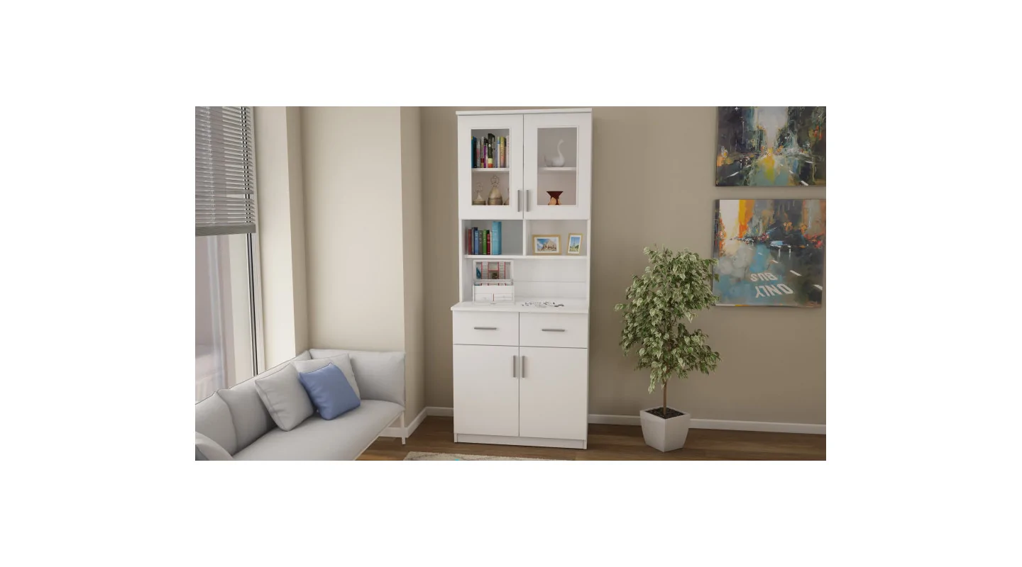 Kredens 80 cm biel – Selvaro | eMeblast
