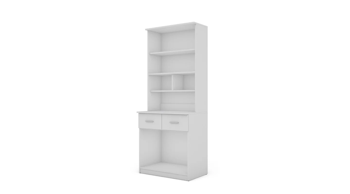 Kredens 80 cm biel – Selvaro | eMeblast