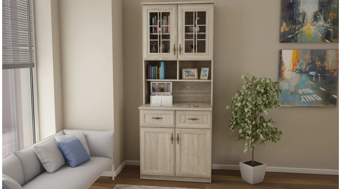 Kredens 80 cm sonoma jasna – Selvaro | eMeblast
