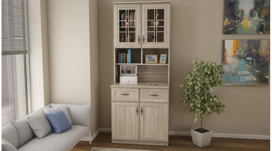 Kredens 80 cm sonoma jasna – Selvaro | eMeblast