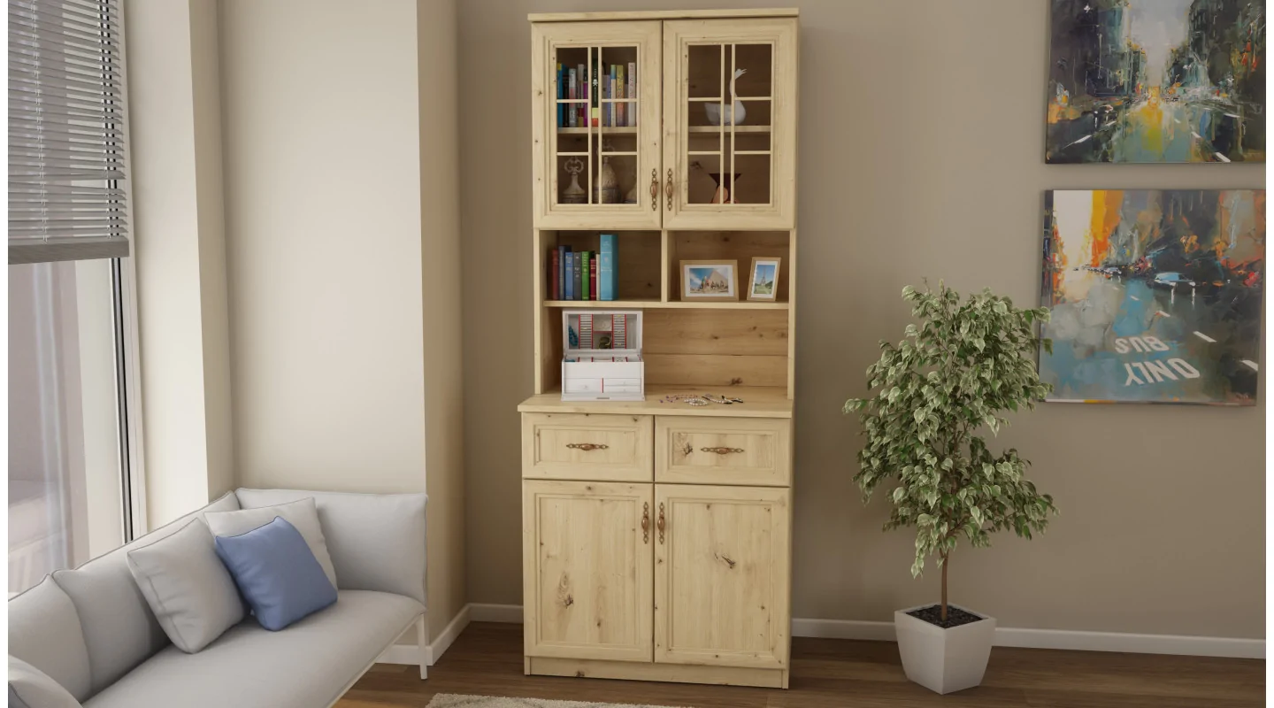 Kredens 80 cm dąb artisan – Selvaro | eMeblast Kredens 80 cm dąb artisan – Selvaro | eMeblast