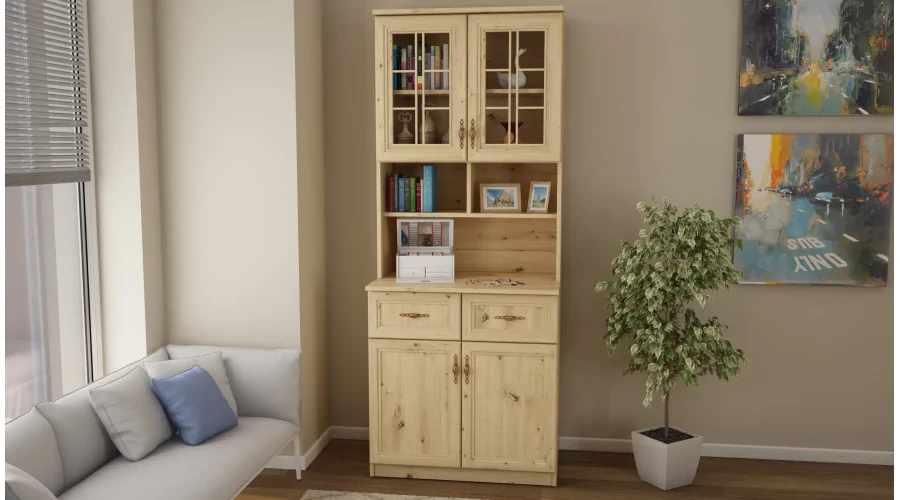 Kredens 80 cm dąb artisan – Selvaro | eMeblast Kredens 80 cm dąb artisan – Selvaro | eMeblast