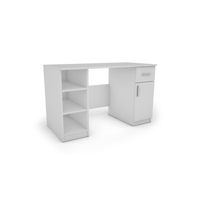 copy of Bureau 120 cm, étagères, armoire, blanc, sonoma clair