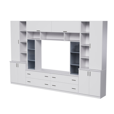 copy of Modern Wall Unit for Living Room, Living Room Furniture Set, TV, Shelves and Cabinets - Modena