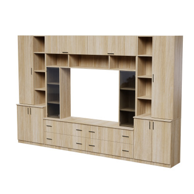 copy of Meuble TV Moderne pour Salon, Ensemble de Meubles de Salon, TV, Étagères et Armoires - Modena