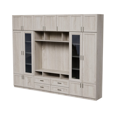 copy of Modern Wall Unit for Living Room, Living Room Furniture Set with TV, Large Number of Shelves - Vero