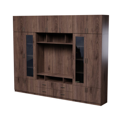 copy of Modern Wall Unit for Living Room, Living Room Furniture Set with TV, Large Number of Shelves - Vero