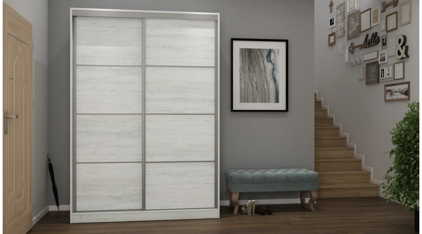 Szafa przesuwna 150x215 cm sosna Andersen – Selto | eMeblast