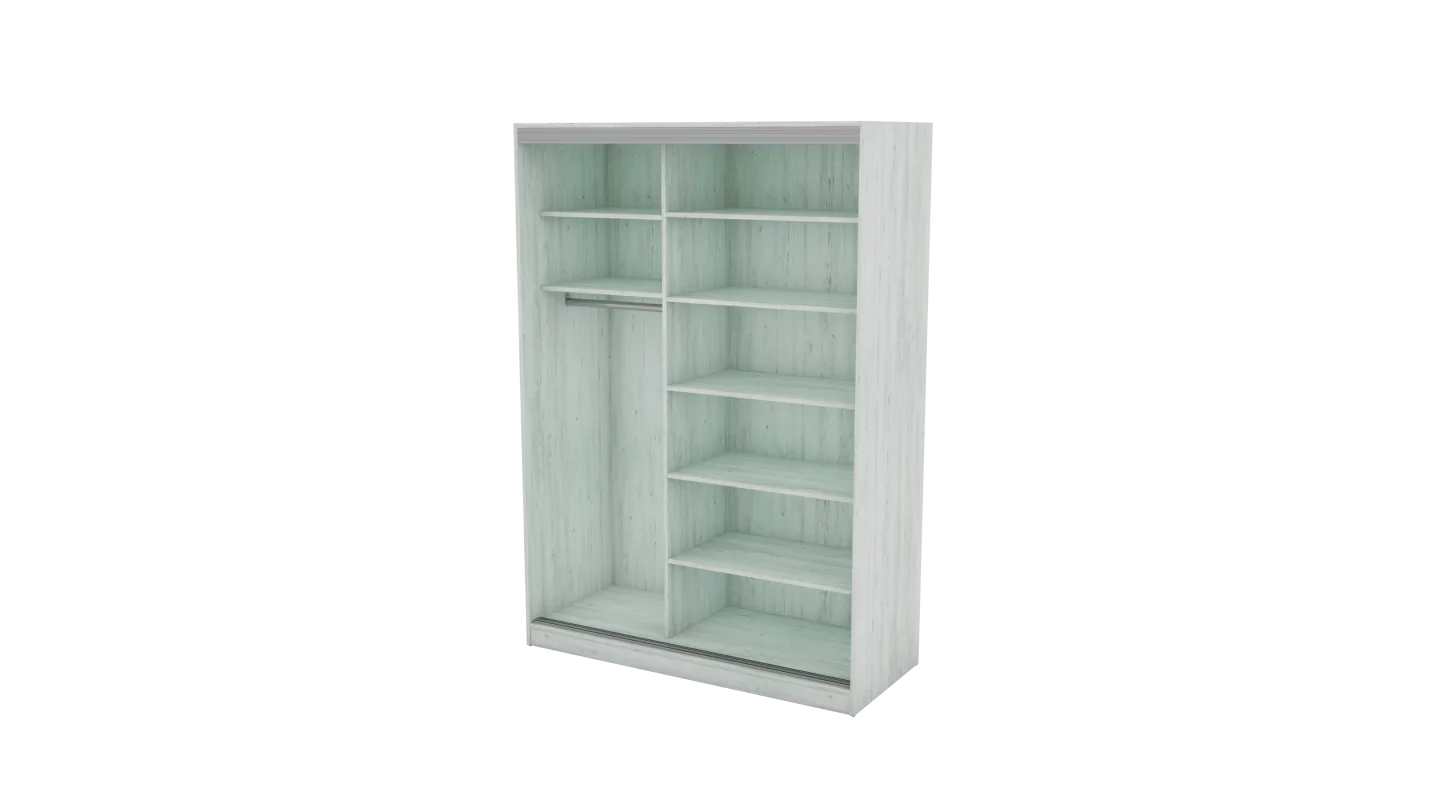 Szafa przesuwna 150x215 cm sosna Andersen z lustrem – Selto | eMeblast