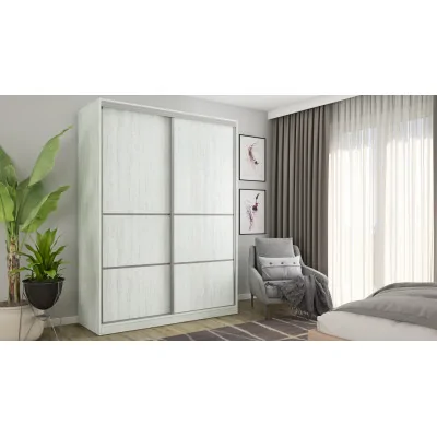 Szafa przesuwna 170x230 cm sosna Andersen z szufladami – Ravelo | eMeblast