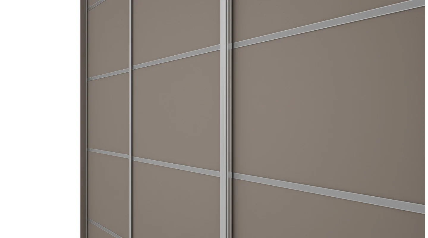 Szafa przesuwna 240x240 cm sepia z szufladami – Monvero | eMeblast