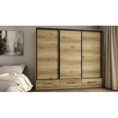 Szafa przesuwna 250x216 cm dąb Grand naturalny – Extaro | eMeblast
