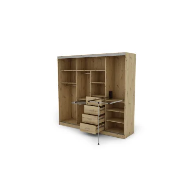 Szafa przesuwna 260x240 cm dąb Artisan – Maxdoro | eMeblast