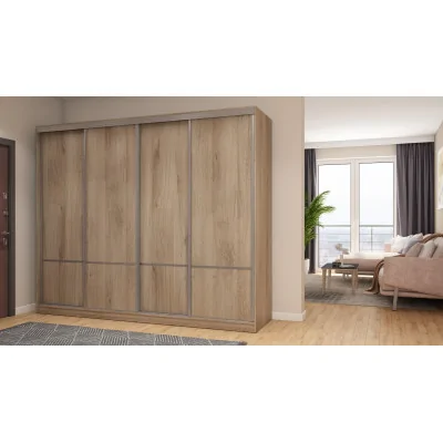 Szafa przesuwna 268x220 cm dąb Lorenzo – Virello | eMeblast