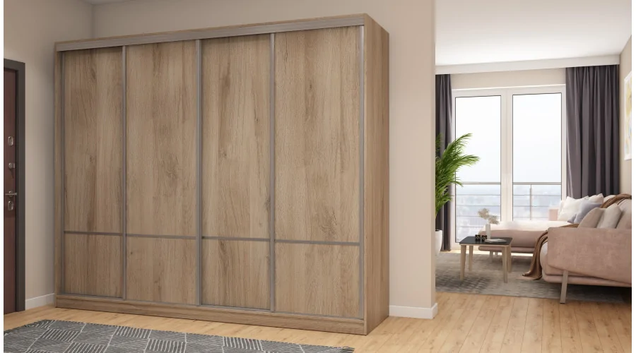 Szafa przesuwna 268x220 cm dąb Lorenzo – Virello | eMeblast