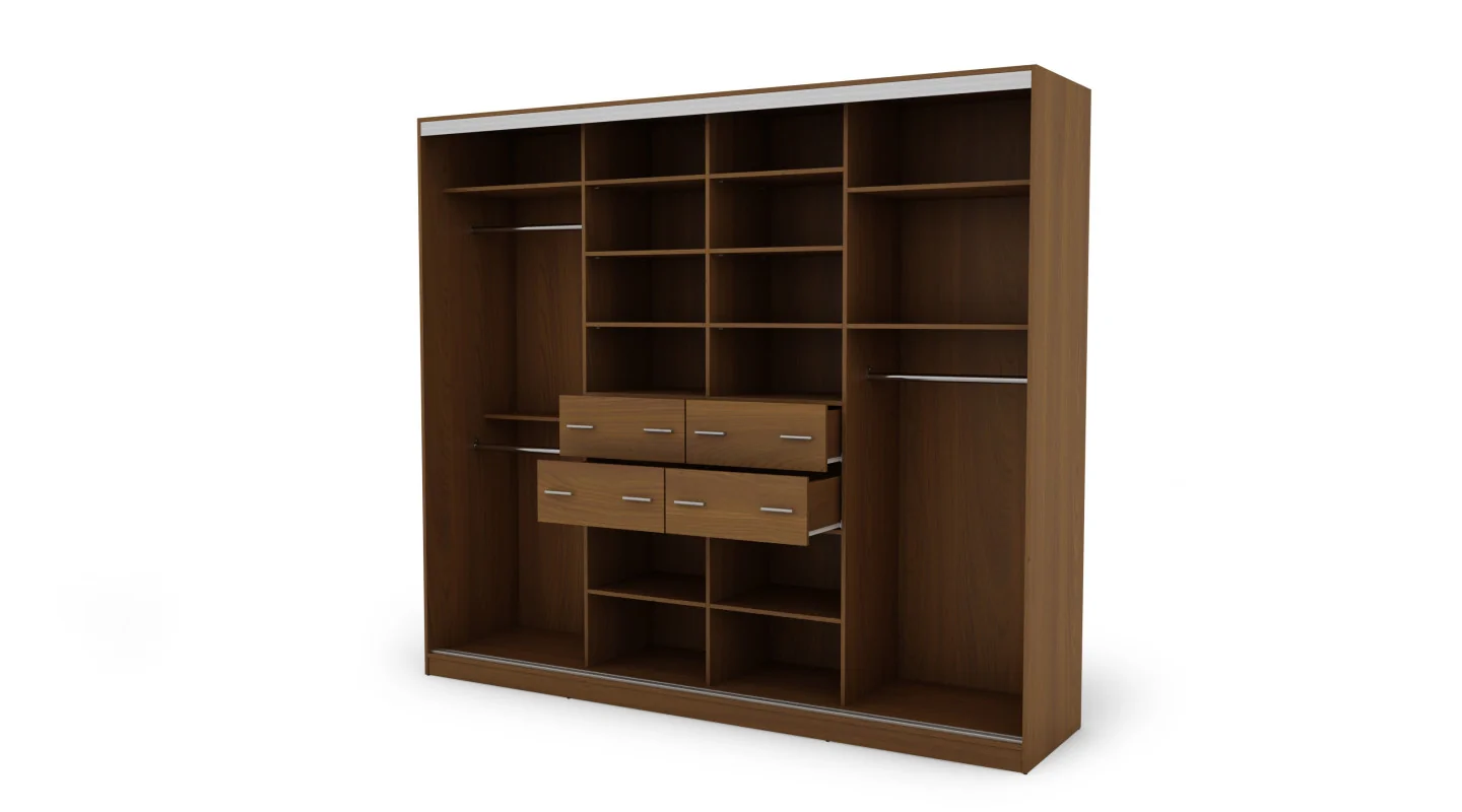 Szafa przesuwna 276x244 cm wiśnia Porto – Arvenzo | eMeblast