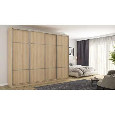Szafa przesuwna 300x244 cm dąb lindberg - Grandero | eMeblast