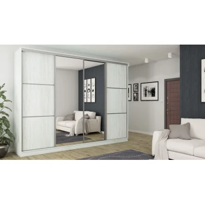 Szafa przesuwna 320x244 cm sosna anderson 2 lustra - Varento | eMeblast