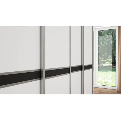 Szafa przesuwna 340x244 cm biel 2 lustra - Morvello | eMeblast