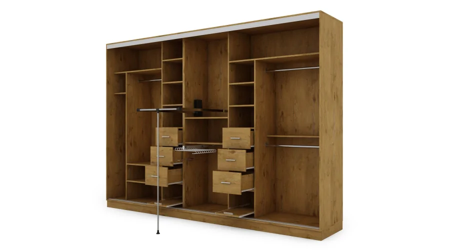 Szafa przesuwna 340x244 cm dąb lancelot - Morvello | eMeblast