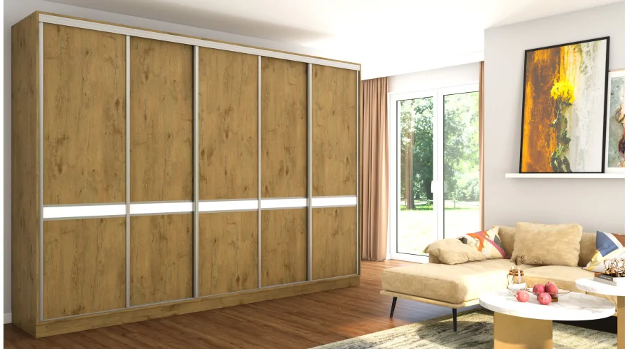 Szafa przesuwna 340x244 cm dąb lancelot - Morvello | eMeblast