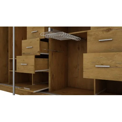 Szafa przesuwna 340x244 cm dąb lancelot 2 lustra - Morvello | eMeblast