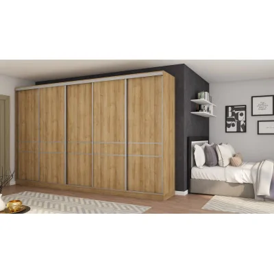 Szafa przesuwna 360x244 cm dąb riva - Torvello | eMeblast