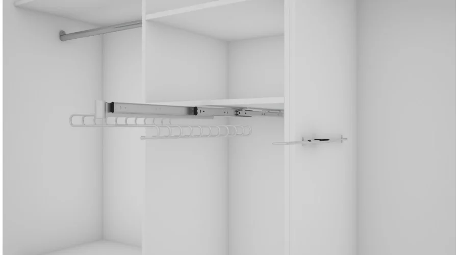 Szafa przesuwna 380x244 cm biel /dąb olejowany - Navero | eMeblast