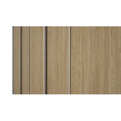 Szafa przesuwna 380x244 cm biel /dąb olejowany 2 lustra - Navero | eMeblast