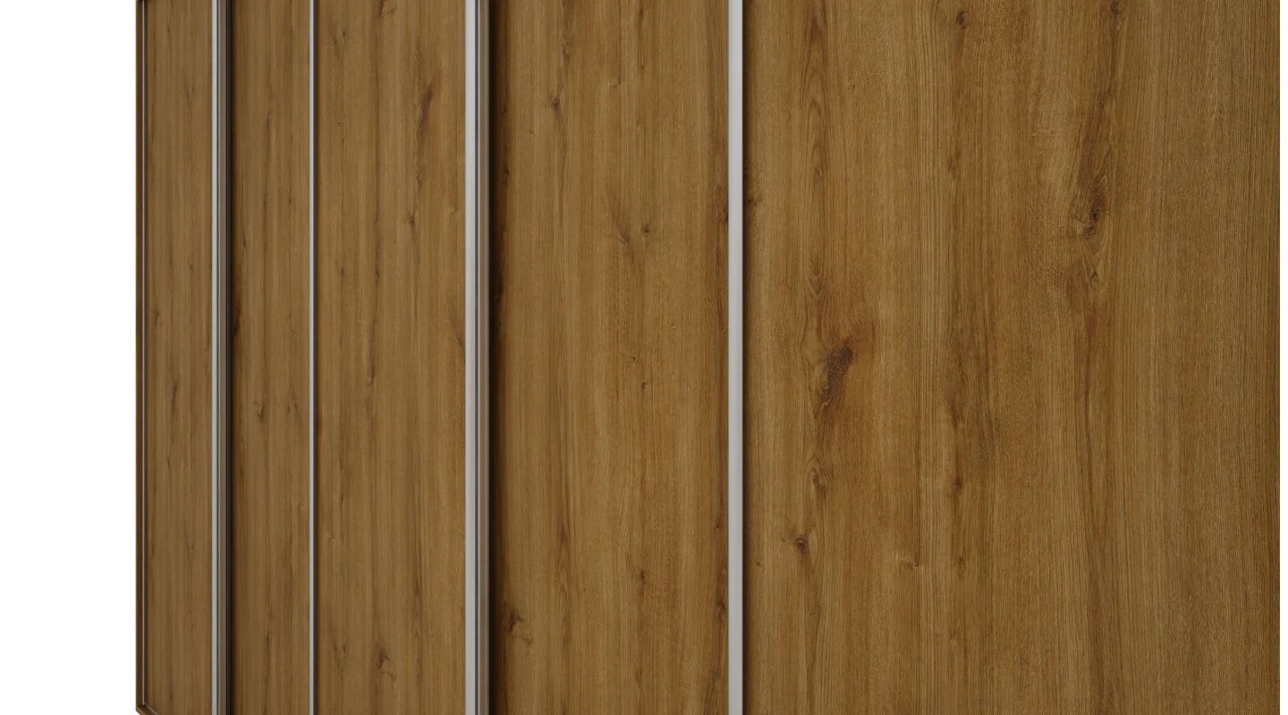 Szafa przesuwna 380x244 cm dąb carpenter whisky - Navero | eMeblast