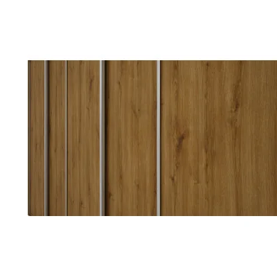 Szafa przesuwna 380x244 cm dąb carpenter whisky - Navero | eMeblast