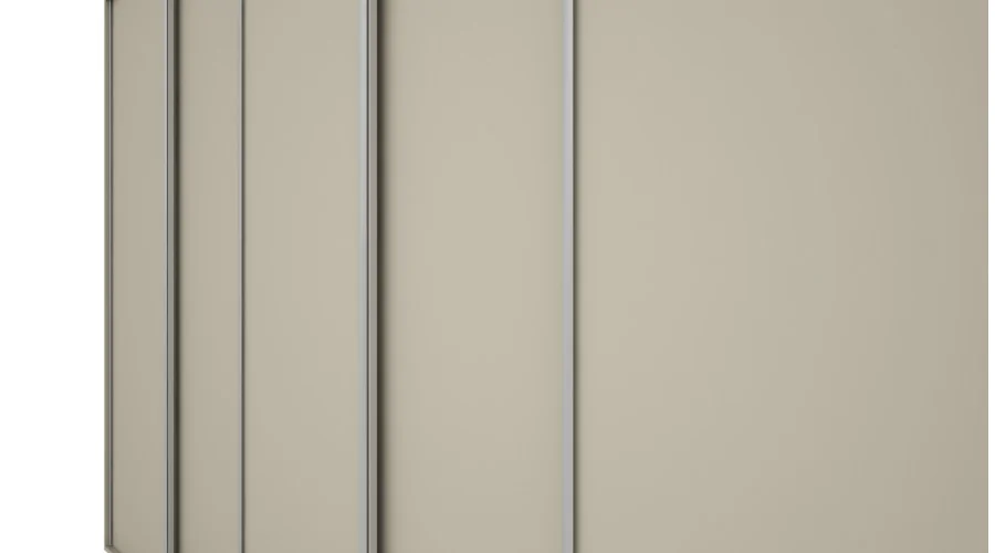 Szafa przesuwna 380x244 cm kaszmirowy beż - Navero | eMeblast