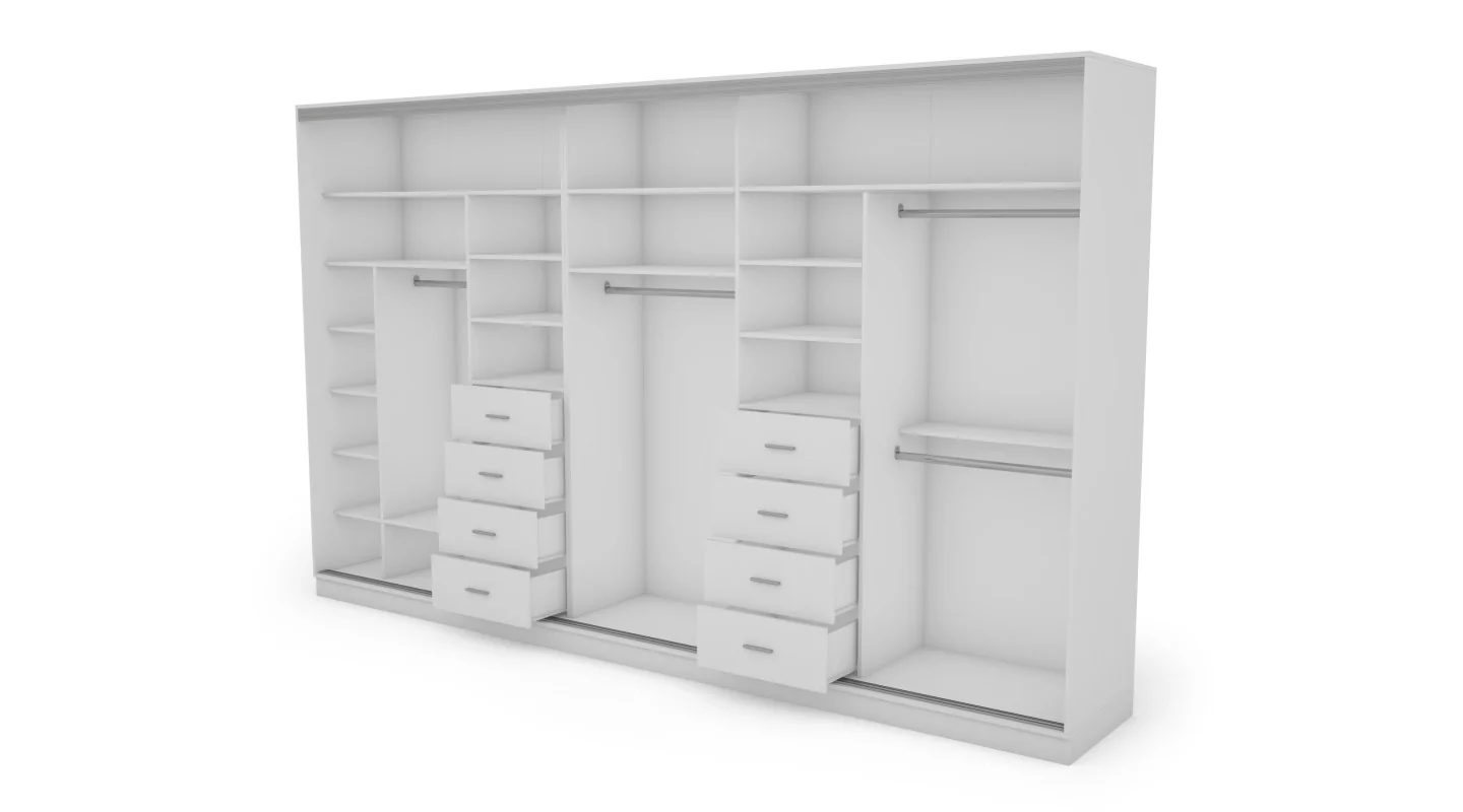 Szafa przesuwna 400x244 cm biel - Velaro | eMeblast
