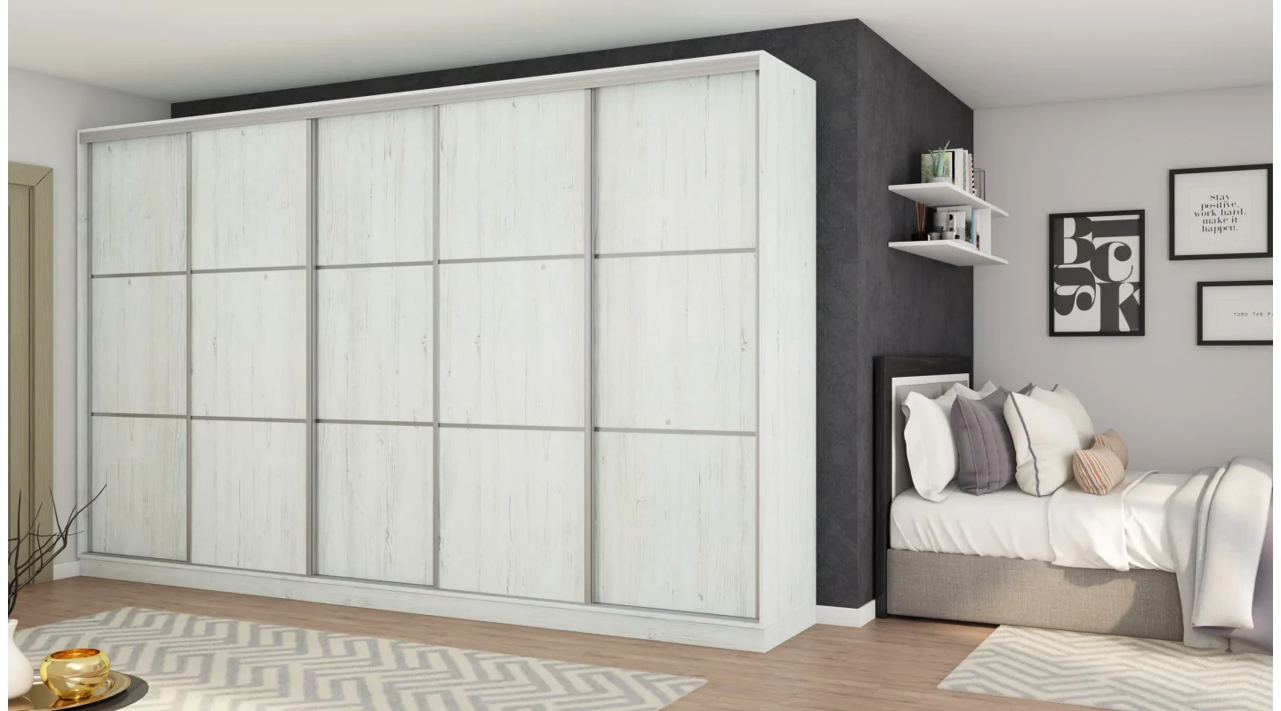 Szafa przesuwna 400x244 cm sosna anderson - Velaro | eMeblast