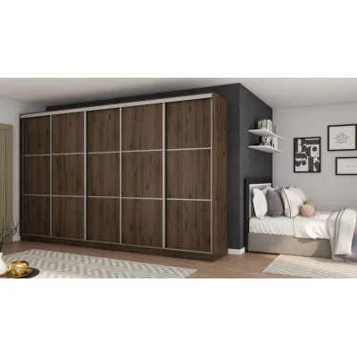 Szafa przesuwna 400x244 cm orzech okapi - Velaro | eMeblast