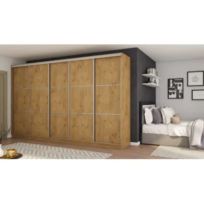Szafa przesuwna 400x244 cm dąb lancelot - Velaro | eMeblast