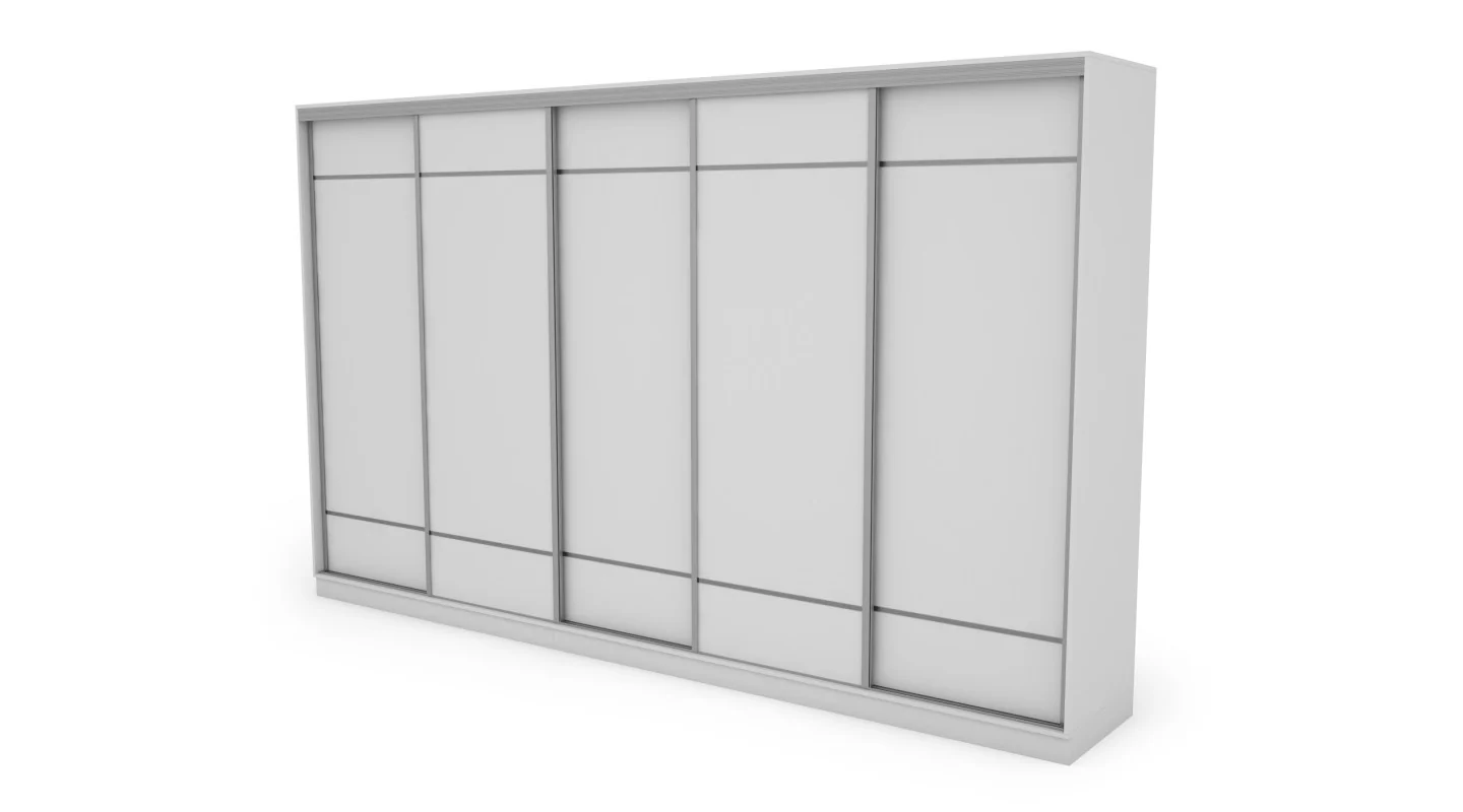 Szafa przesuwna 400x244 cm biel - Velaro | eMeblast