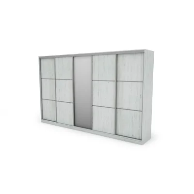 Szafa przesuwna 400x244 cm sosna anderson z lustrem - Velaro | eMeblast