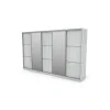 Szafa przesuwna 400x244 cm sosna anderson 2 lustra - Velaro