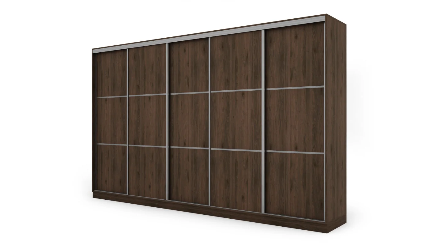 Szafa przesuwna 400x244 cm orzech okapi - Velaro | eMeblast