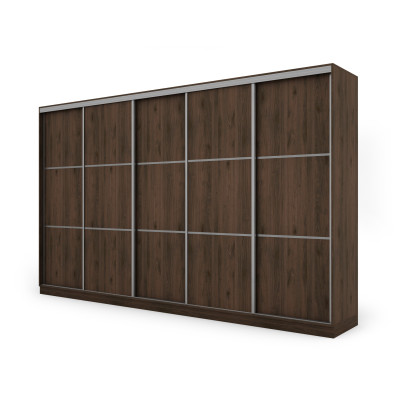 Szafa przesuwna 400x244 cm orzech okapi - Velaro