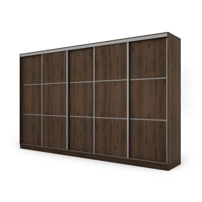 Szafa przesuwna 400x244 cm orzech okapi - Velaro | eMeblast