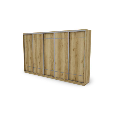 Szafa przesuwna 400x244 cm dąb grand naturalny - Velaro