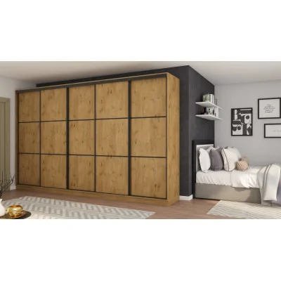 Szafa przesuwna 400x244 cm dąb lancelot - Velaro | eMeblast
